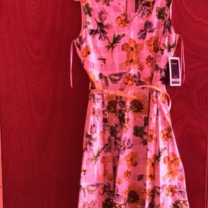 Yellow flowered dress